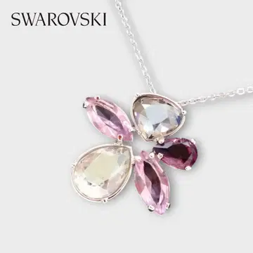 SWAROVSKI 목걸이 꽃 모티브 플라워 펜던트