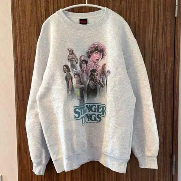 GU 헤비 웨이트 맨투맨 풀오버 기묘한 이야기 L