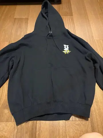 HUF 그래픽 후드티 블랙