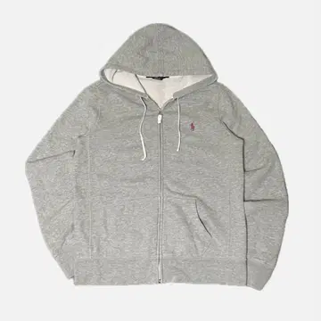 랄프 로렌 원 포인트 자수 포니 핑크 풀 집업 후드티