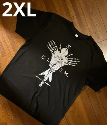 GISM 스컬 윙 T셔츠 2XL 부트T 기즘