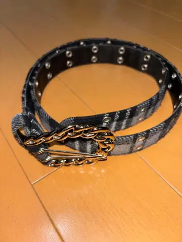 afb 체크 벨트 블루