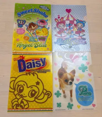 헤이세이 레트로 당시품 클리어 파일 엔젤 블루 메조 피아노 나루미야