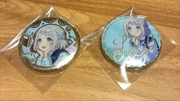 학원 아이돌 마스터 학마스 카츠라기 리이야 금 배지 2개 세트