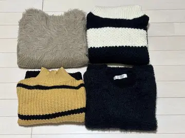 여성용 스웨터 묶음 판매 (4세트) M size, Free size