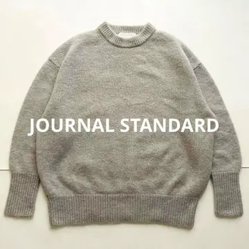 알파카 울 저널 스탠다드 크루넥 니트 그레이