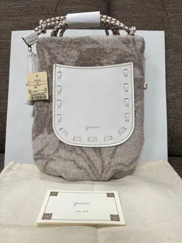 genten 숄더백 그레이 계열 울 가죽 43526-43