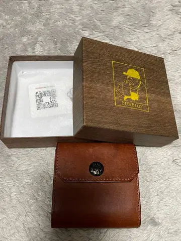 DEERBELLY 브라운 이단 접이식 지갑