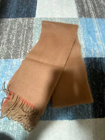 미츠코시 이세탄 BPQC 캐시미어 머플러 베이지 오렌지