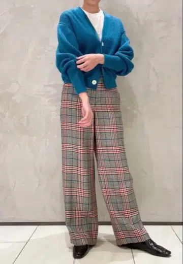 caban 캐 트위드 와이드 팬츠 S