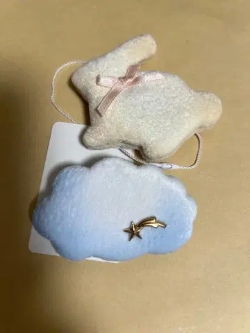 구름 & 토끼 실루엣 미니 브로치 세트