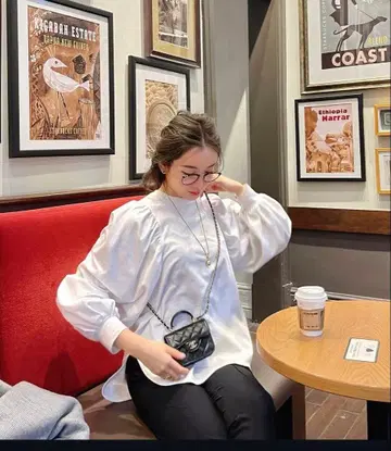 Hyeon croissant long tee white