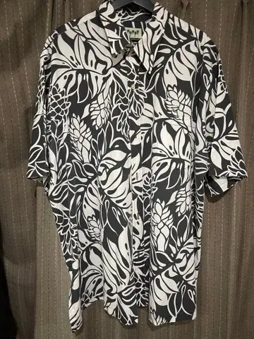 HAWAII D. 플로럴 반팔 셔츠 XXL