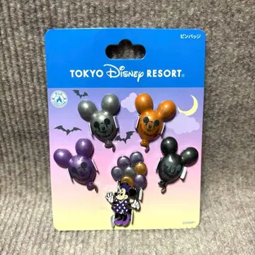 디즈니 미키 미니 벌룬 핀 배지 5개 풍선