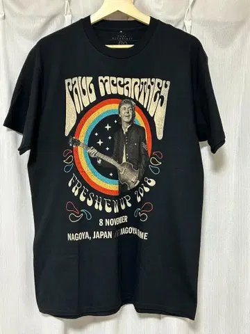 미착용 Paul McCartney 2018 나고야 돔 한정판 T셔츠 XL