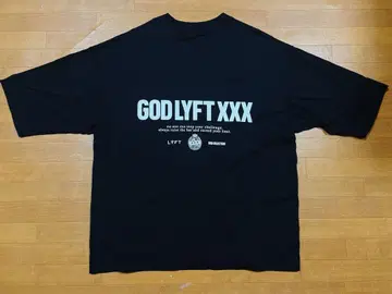 LYFT x GOD SELECTION XXX 콜라보 로고 T셔츠 L