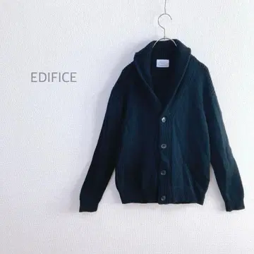 [ EDIFICE ] 숄카라 니트 가디건 울 100% 루즈핏