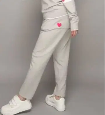 택 포함 새상품! 앤코퀸 코어 스팬 얀 하트 니트 테이퍼드 팬츠