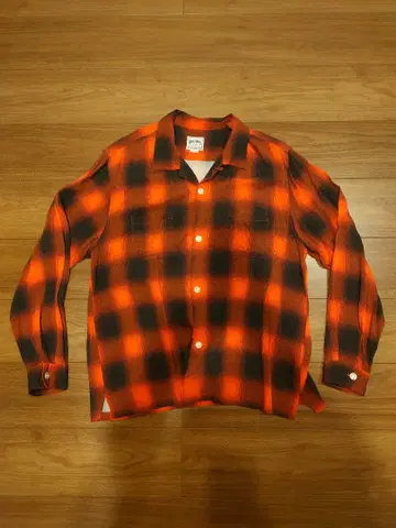 HOUSTON 휴스턴 옴브레 체크 긴팔 셔츠