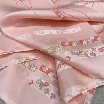 길이 4m 50cm 어깨 안감 핑크 순수 실크 실크 100% 폭 37cm