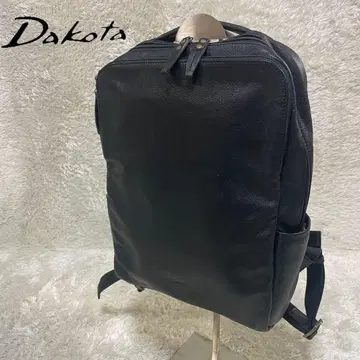 다코타 블랙 가죽 백팩