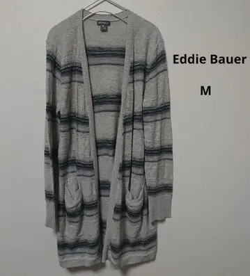 Eddie Bauer 스트라이프 가디건 M 여성용