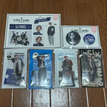 SixTONES 다나카 쥬리 아크릴 스탠드 캔뱃지 씰