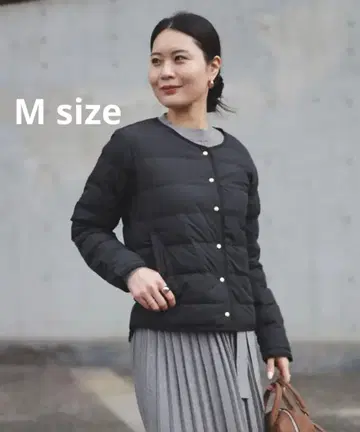 BEAMS HEART 프렌치 숏 다운 자켓 블랙 M