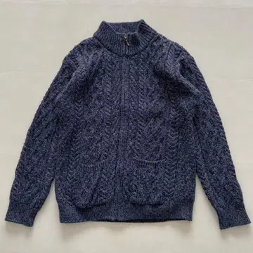 아일랜드제 aran crafts 케이블 드라이버즈 니트 울