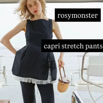 rosymonster 카프리 스트레치 팬츠 S 다크 네이비