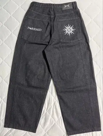 NOREMID RIGID SUPER BAGGY DENIM BLACK