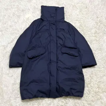 컨디션 최상 유니클로 질 샌더 하이브리드 다운 자켓 네이비 두툼함
