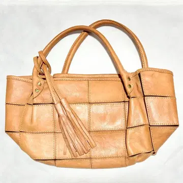 [피크스피크] 패치워크 가죽 토트백