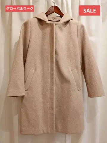 글로벌 워크 가벼운 스트레치 2WAY 코트 베이지 L 사이즈