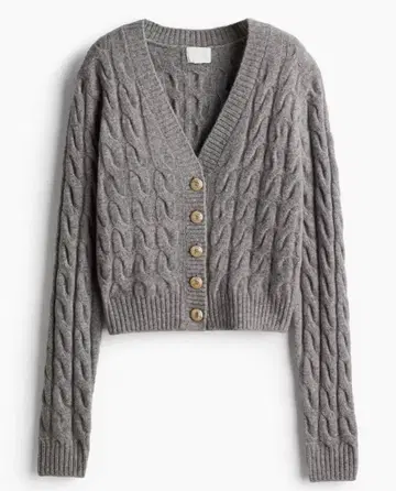 H&M 케이블 니트 가디건 S 사이즈