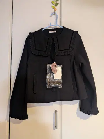 시마무라 아오키 미사코 세일러 숏코트 블랙 L 사이즈