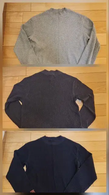 클리프 메이어 와플 롱 셔츠 3개 세트