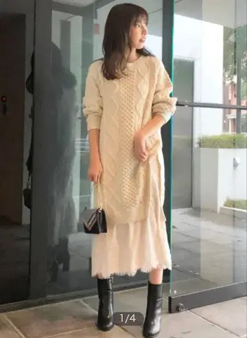 머큐리 듀오 니트 원피스