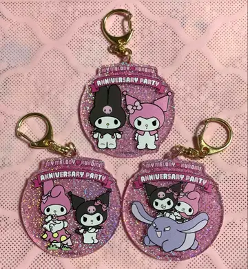 멜로쿠로전 한정판 라메 키링 마이멜로디 쿠로미 트레이딩