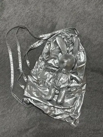 한국 ASURA 실버 토끼 백팩 백 냅색