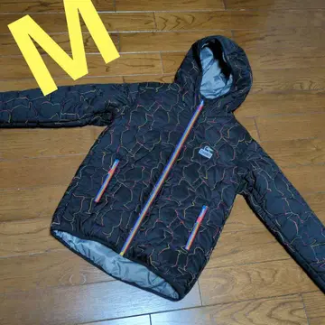 [ 새상품급 ] 참스 부비 스티치 패디드 후디 M 블랙