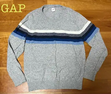 갭 GAP 남성용 니트 스웨터 크루넥 그레이 남성 스웨터