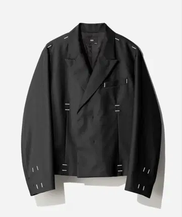 미사용 택 포함 HARE 메탈 부품 숏 자켓