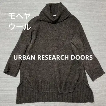 URBAN RESEARCH DOORS 모헤어 울 터틀 니트