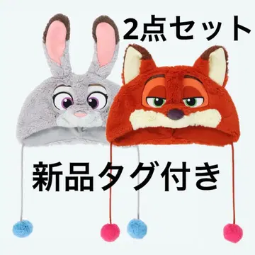 주토피아 닉 주디 팬캡 디즈니 미사용 새상품 택 포함