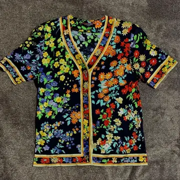 [ LEONARD ] 레오나르 꽃무늬 가디건 반팔