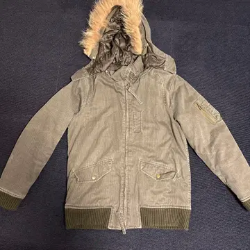 grunge y2k military hoodie fur jacket