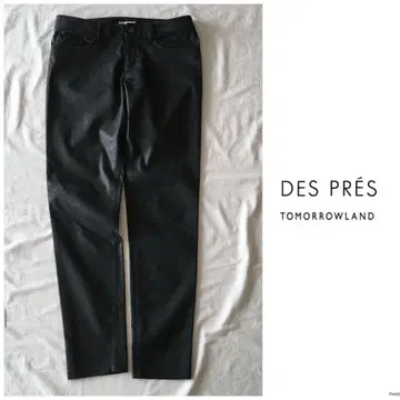 투모로우랜드 데프레 [세탁 가능] 광택 스트레치 스키니 팬츠 흑먹색