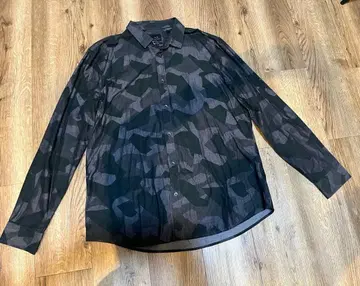 아르마니 A/X 익스체인지 카모플라쥬풍 긴팔 셔츠 카키 그레이 XL