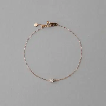 ete K10 미스트 핑크 화이트 토파즈/다이아몬드 팔찌